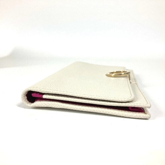 BVLGARI Bulgari Bulgari Logo Clip long wallet bifold Long Wallet Leather White - Picture 5 of 16